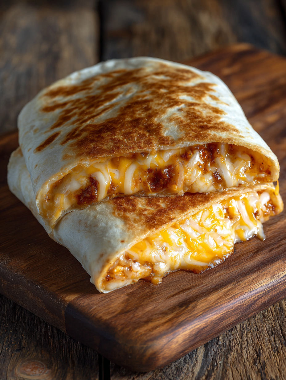 Easy Grilled Cheese Burrito Copycat Recipe