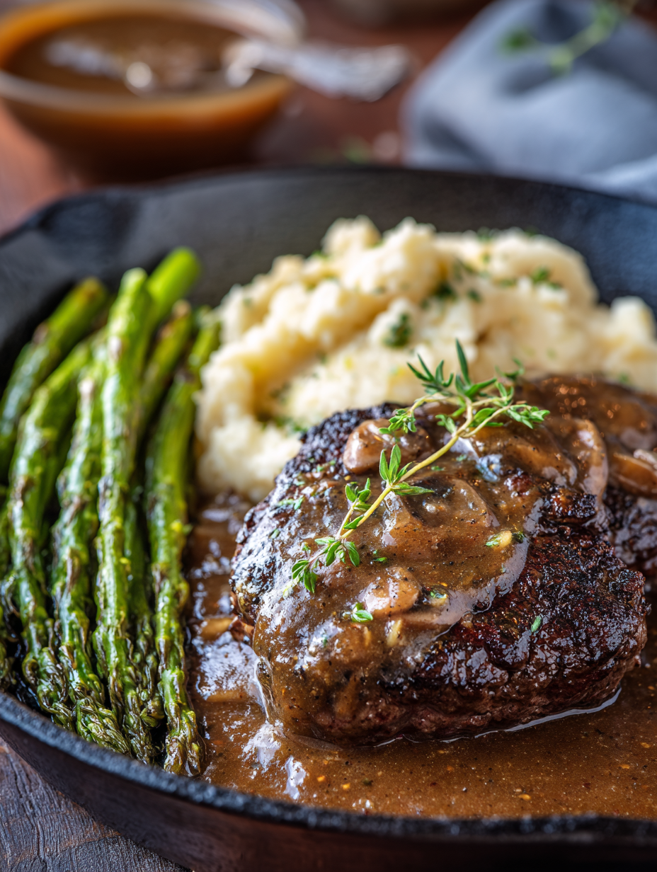 Easy Hamburger Steak with Savory Brown Gravy