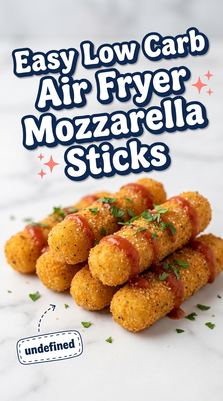 easy low carb air fryer mozzarella sticks