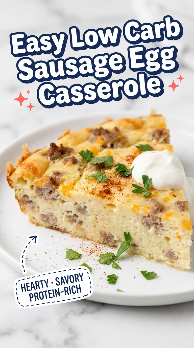 easy low carb sausage egg casserole