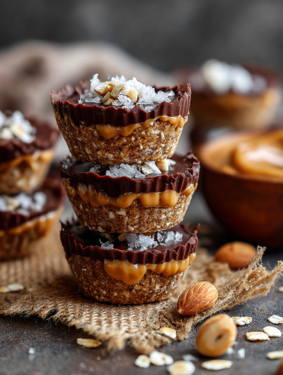 Easy No-Bake Peanut Butter Oat Cups