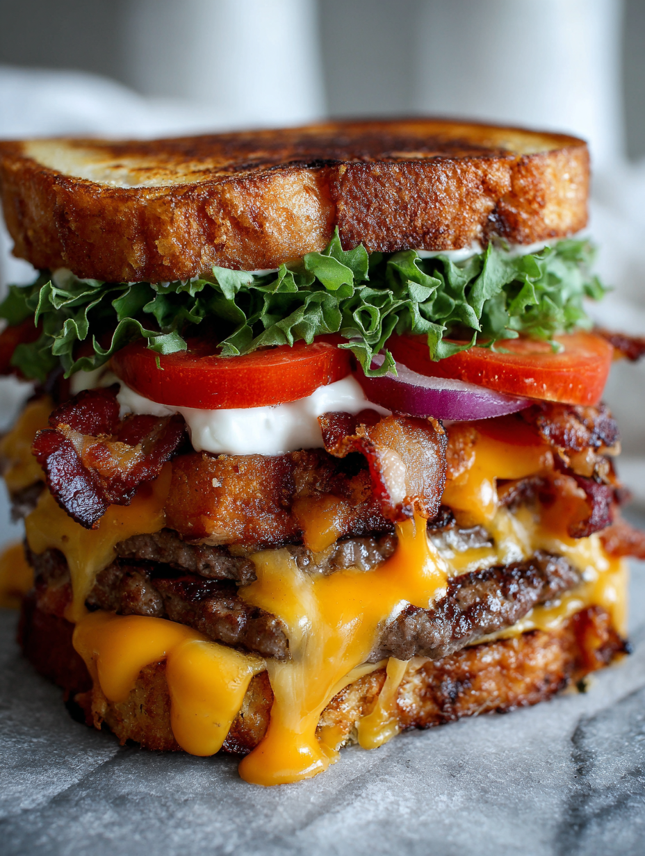 Epic Grilled Cheese Burger Melt