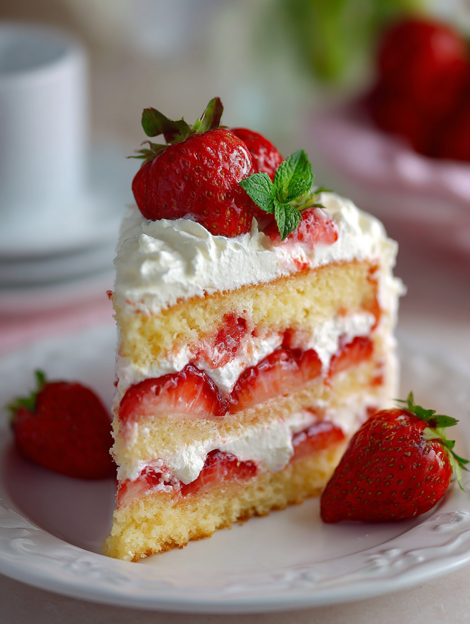 Fresh Strawberry Cake Recipe