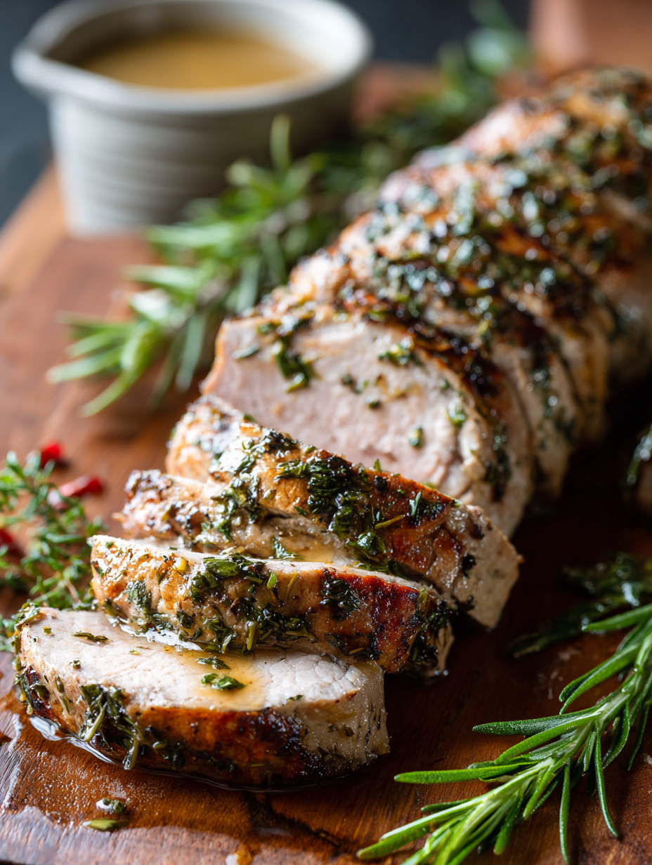 Garlic Herb Pork Tenderloin Recipe
