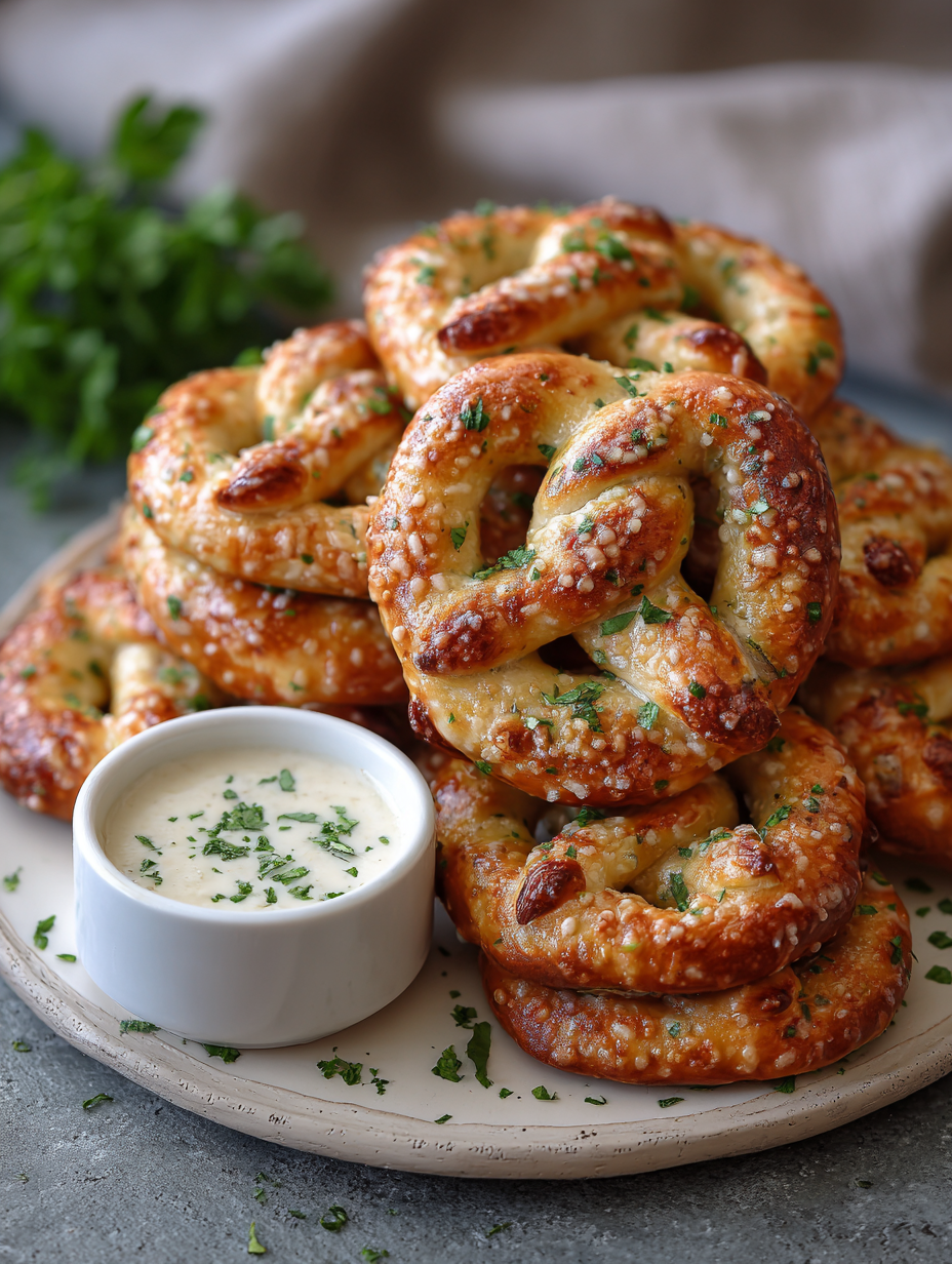 Garlic Ranch Pretzels