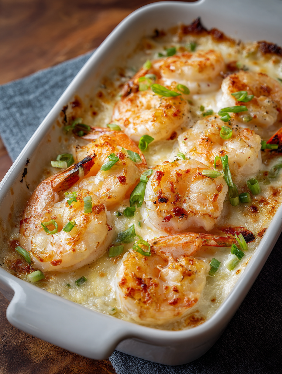 Garlic Shrimp Gratin