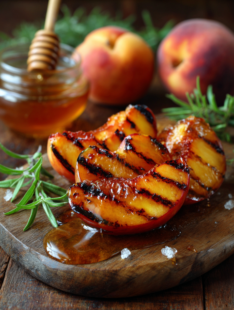 Grilled Peaches With Honey Recipe