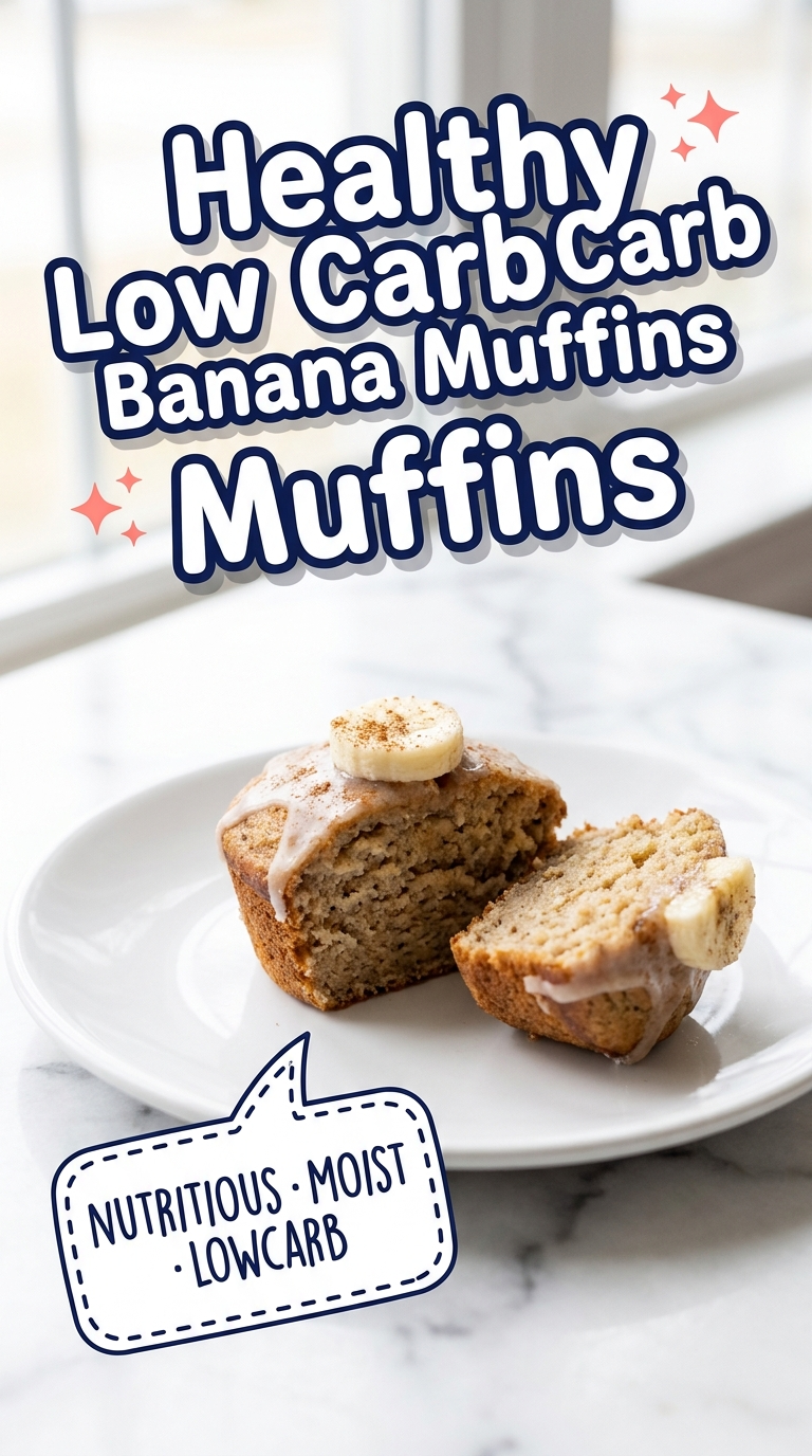 healthy low carb banana muffins