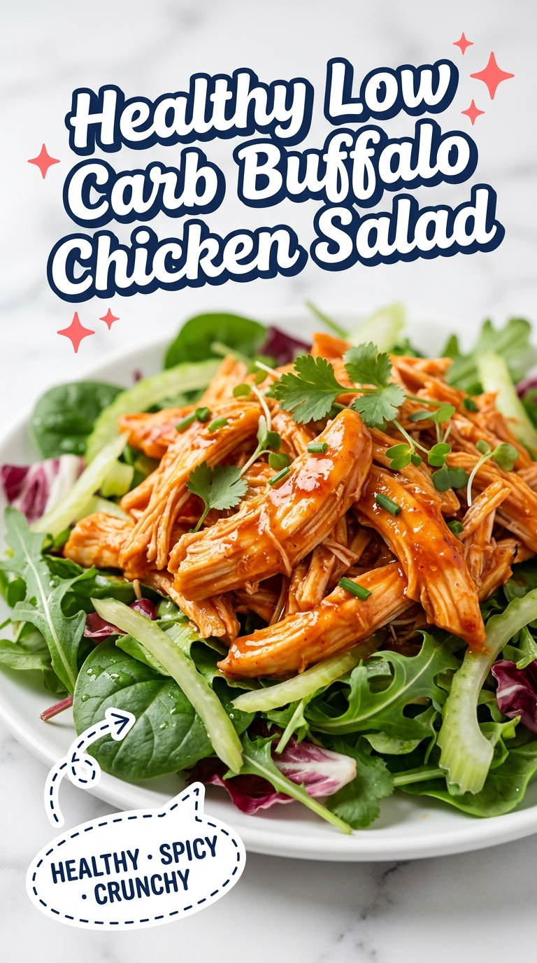 healthy low carb buffalo chicken salad