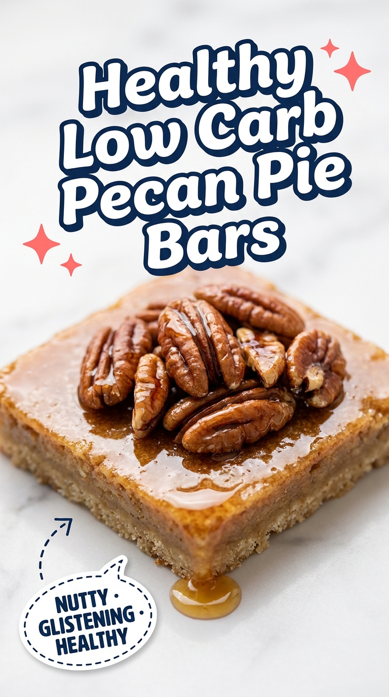 healthy low carb pecan pie bars
