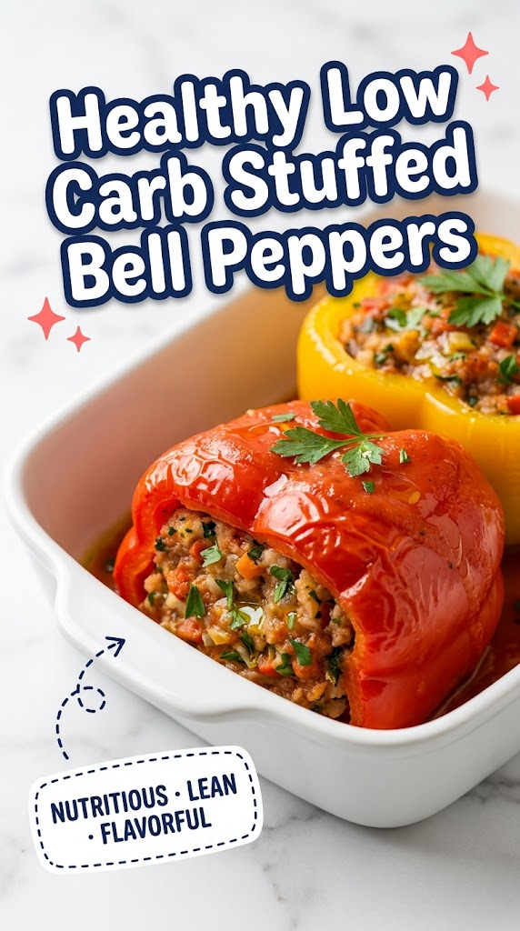 healthy low carb stuffed bell peppers