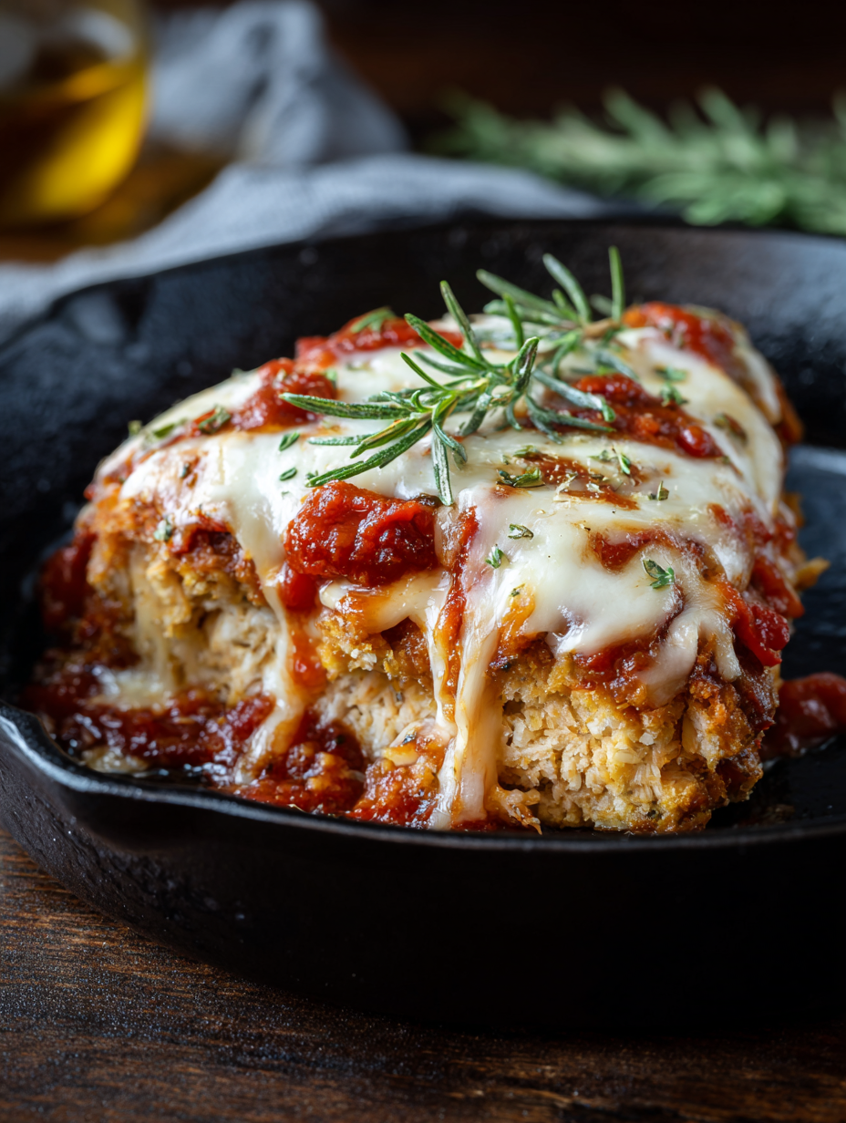 High Protein Chicken Parmesan Casserole