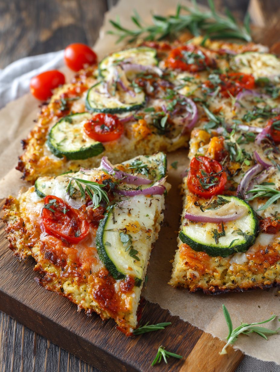 high protein crustless pizza
