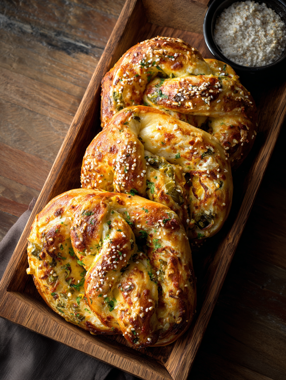 Jalapeno Popper Stuffed Soft Pretzels