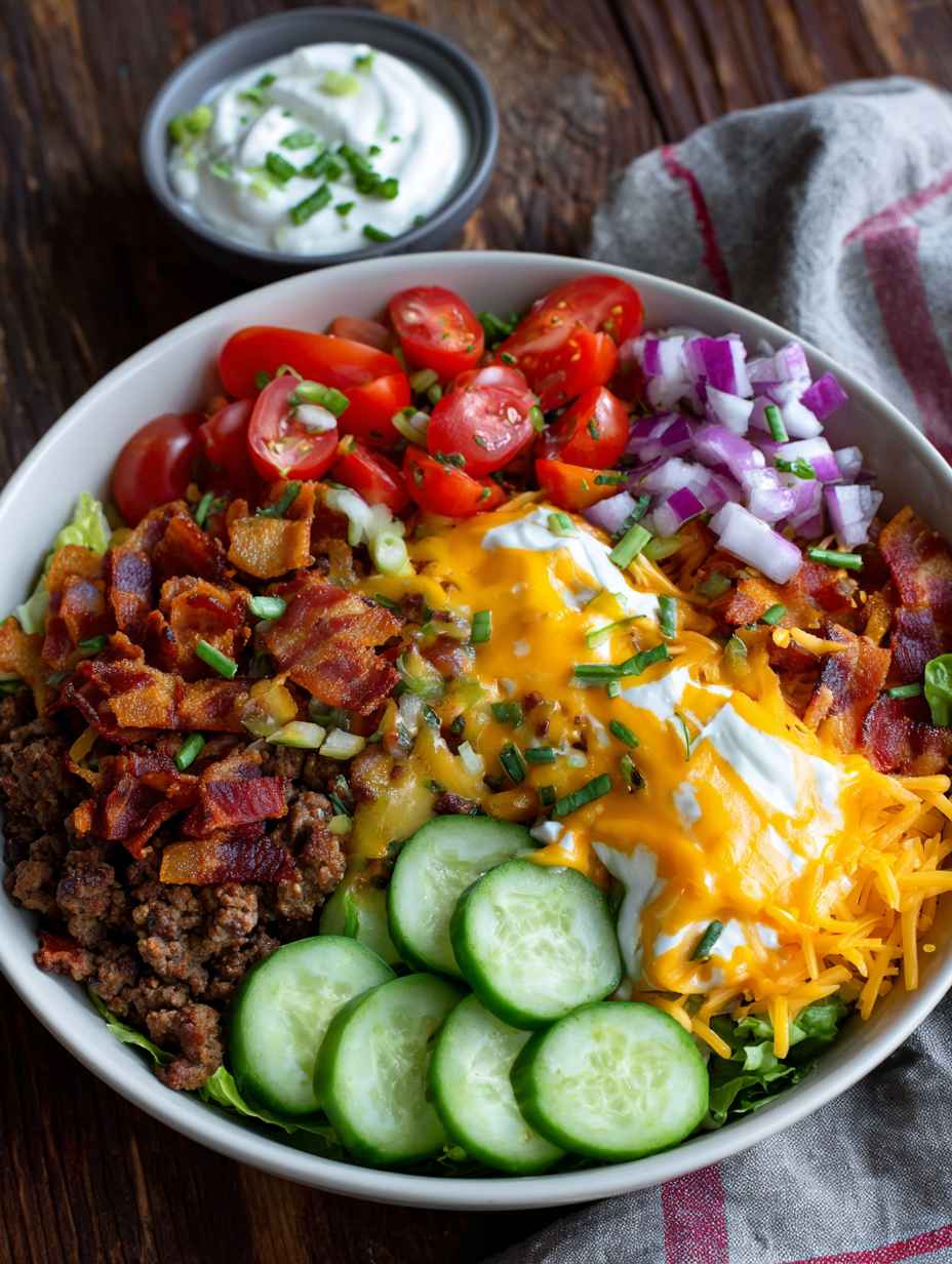 Loaded Burger Bowls