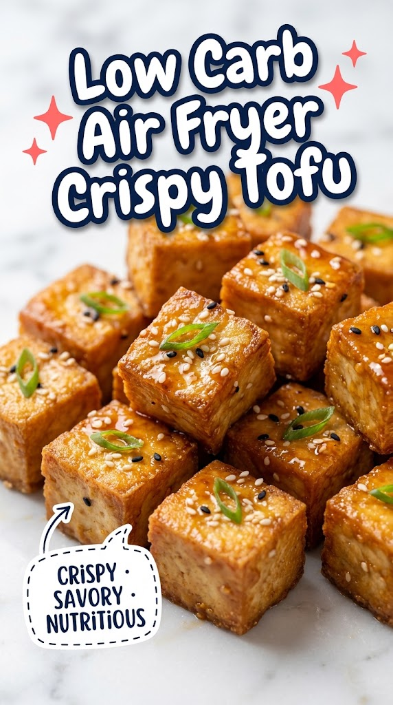 low carb air fryer crispy tofu