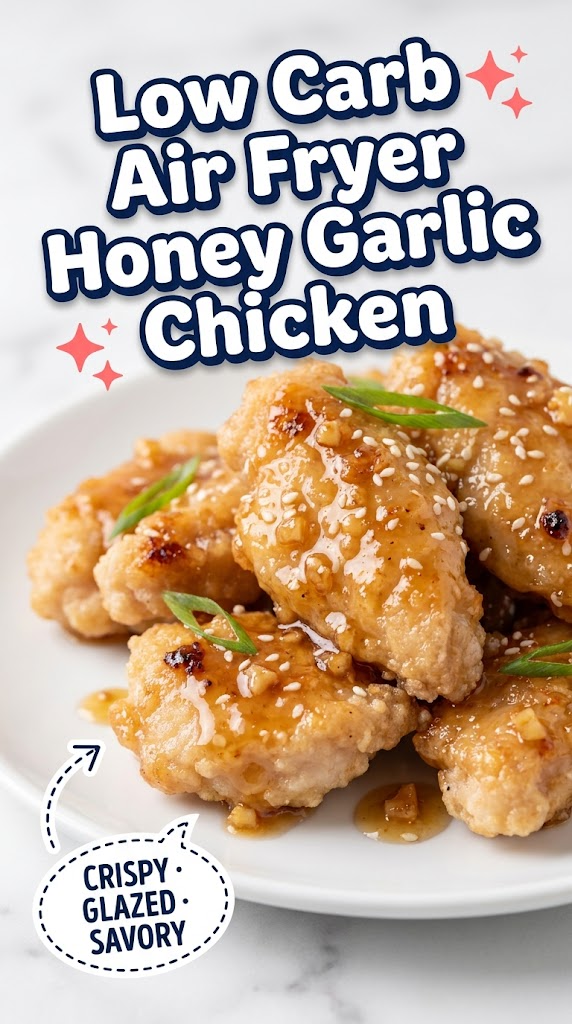 low carb air fryer honey garlic chicken