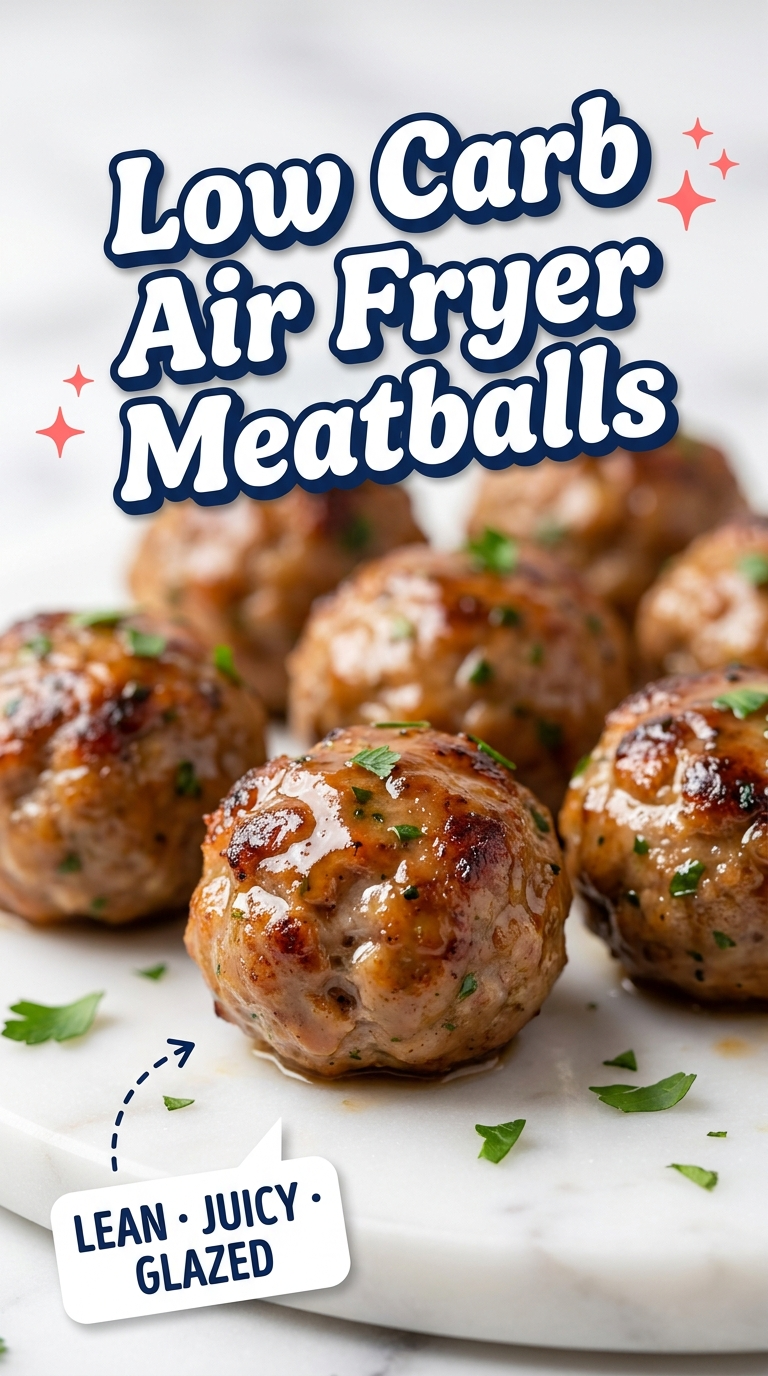 low carb air fryer meatballs