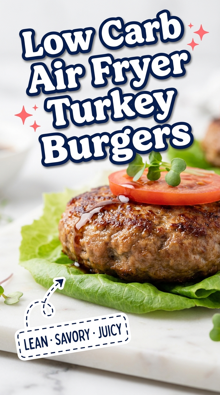 low carb air fryer turkey burgers