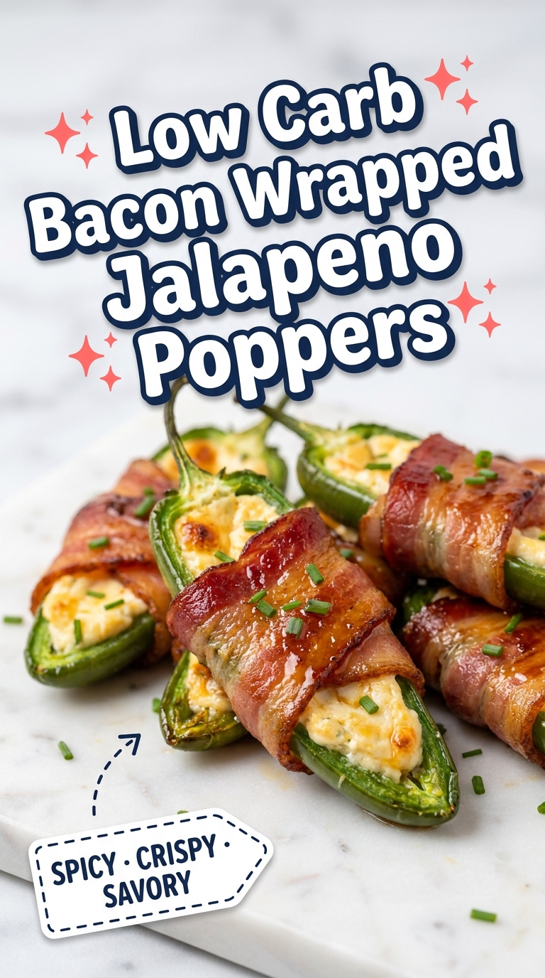 low carb bacon wrapped jalapeno poppers