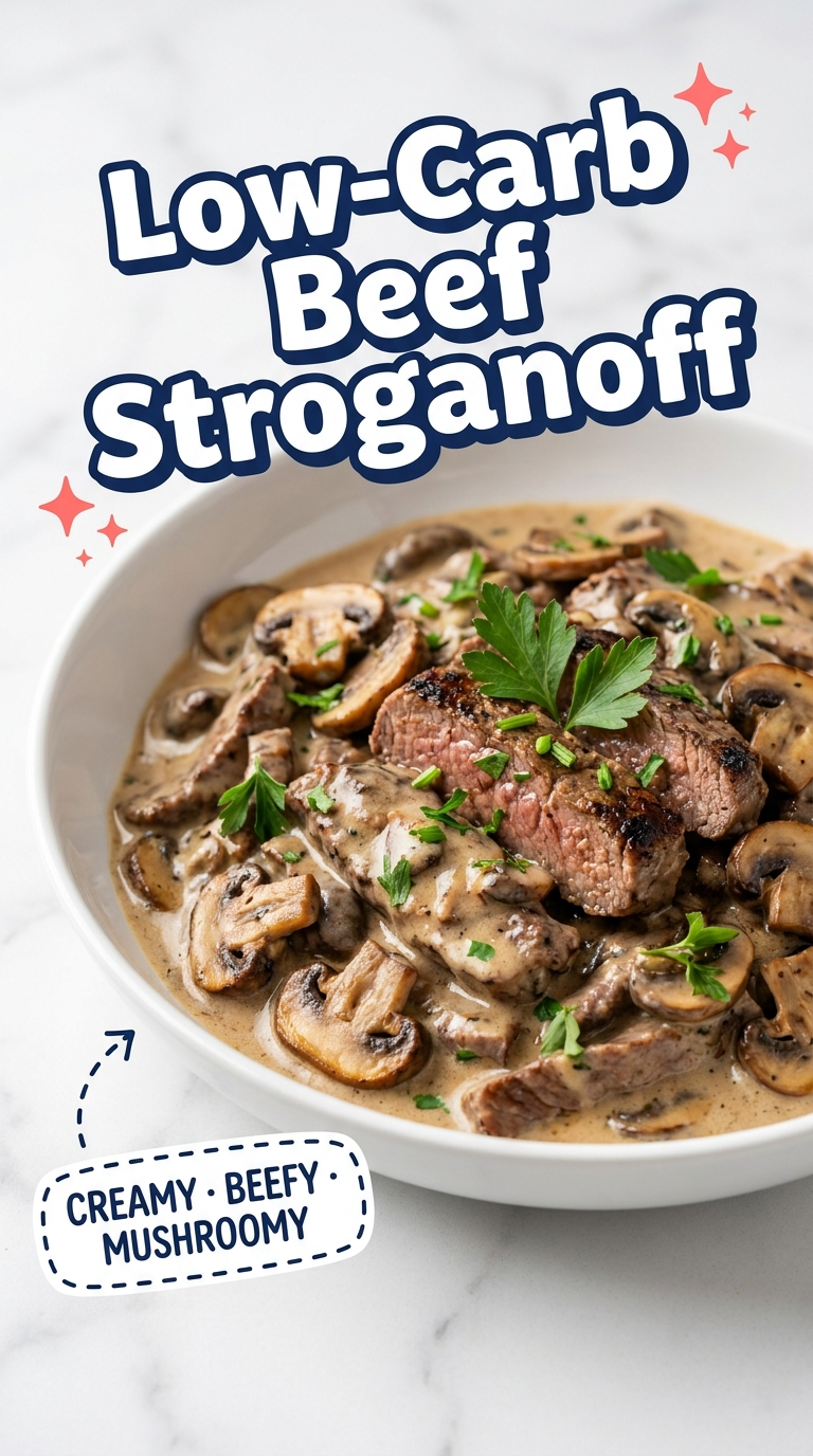 low carb beef stroganoff