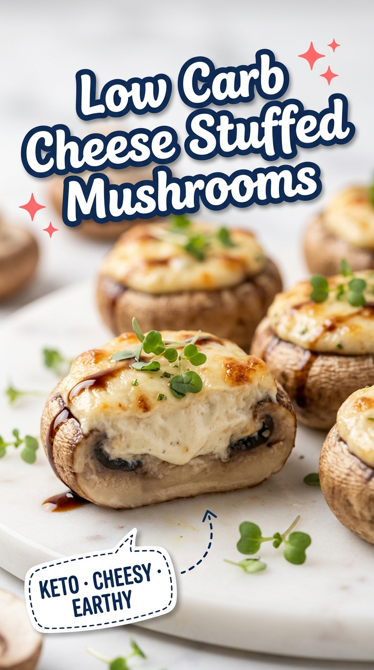 low carb cheese stuffed mushrooms