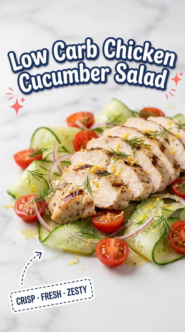 low carb chicken cucumber salad