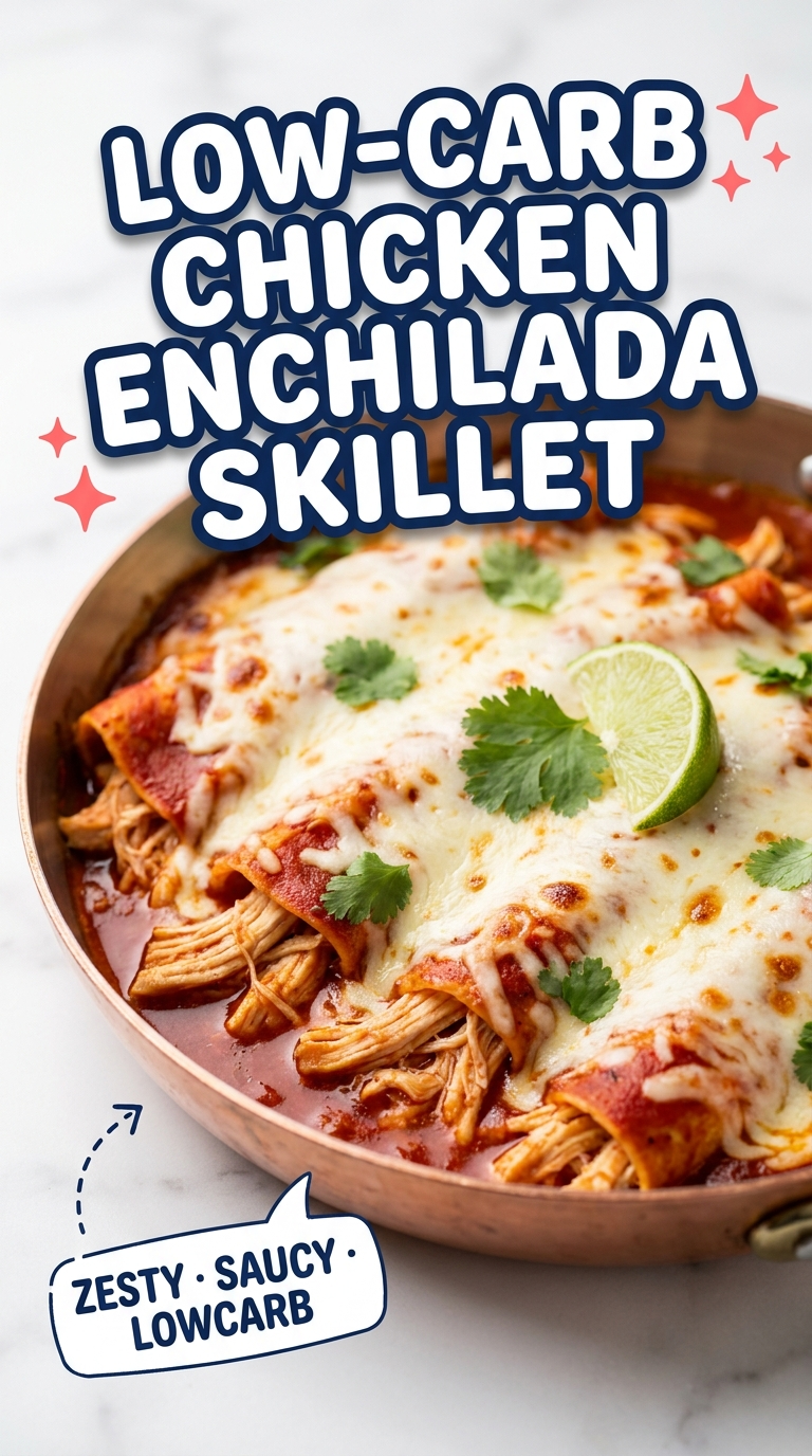 low carb chicken enchilada skillet