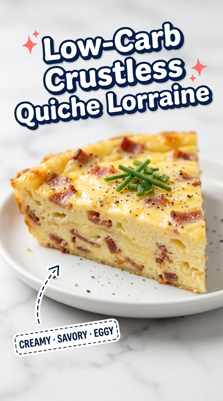 low carb crustless quiche lorraine