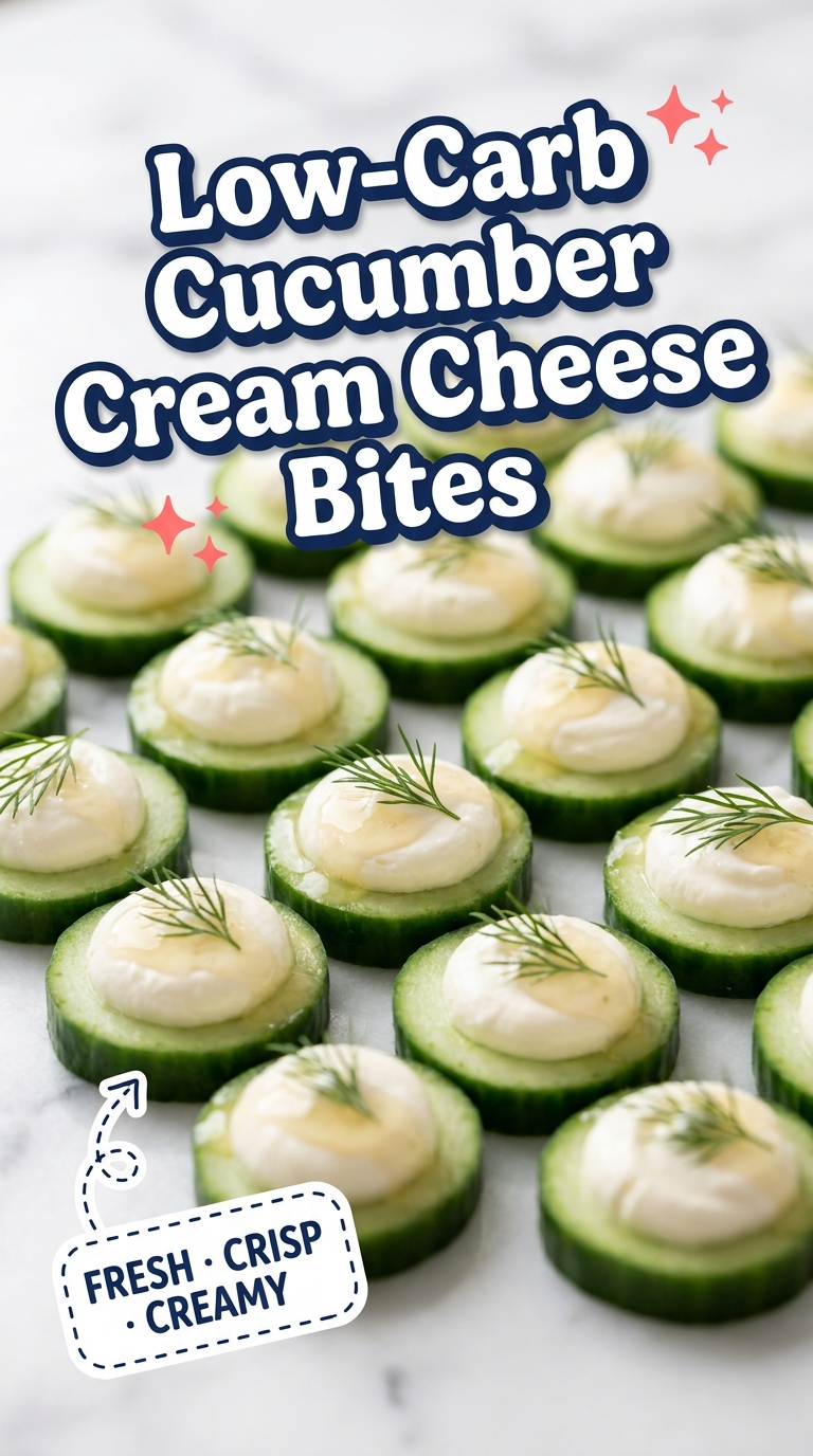 low carb cucumber cream cheese bites