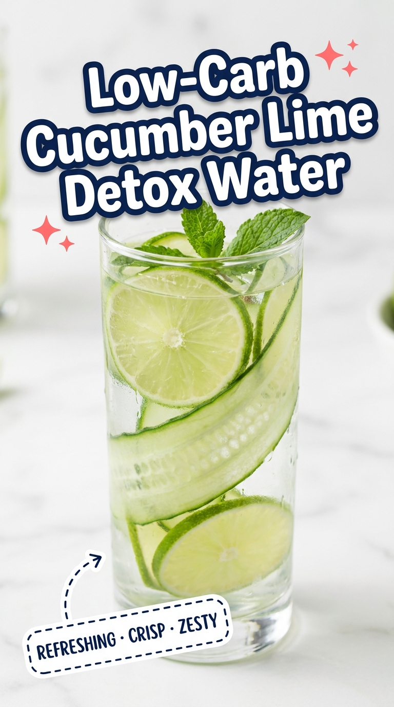 low carb cucumber lime detox water