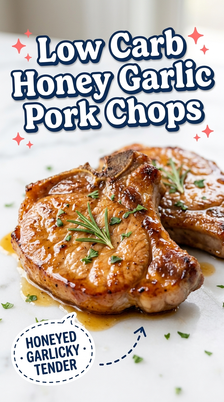 low carb honey garlic pork chops