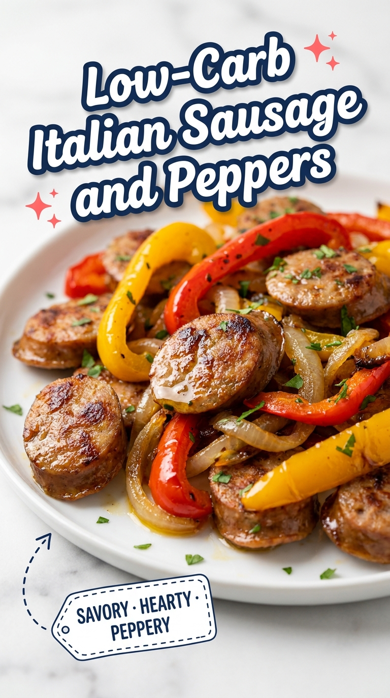low carb italian sausage and peppers