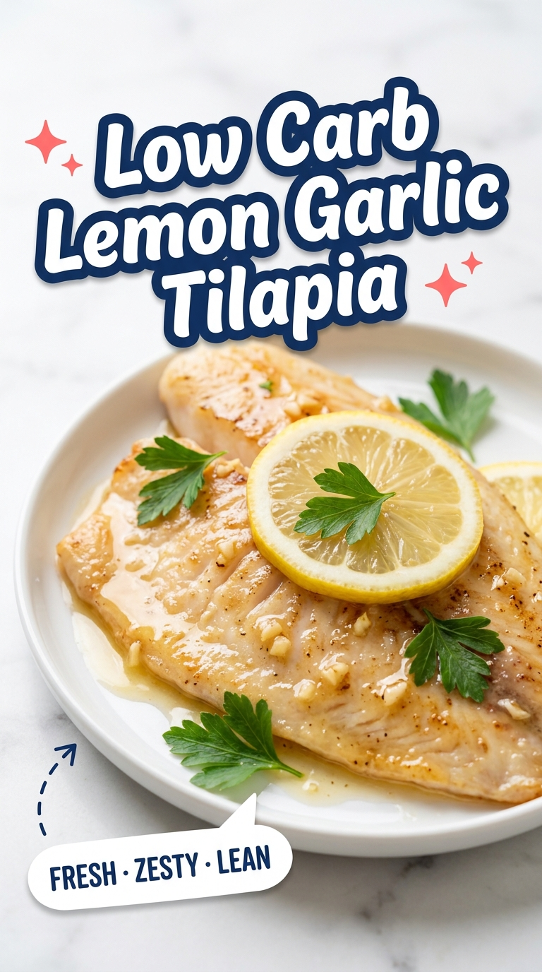 low carb lemon garlic tilapia