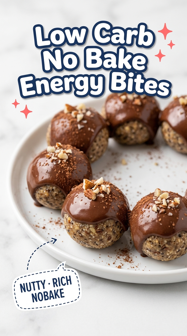 low carb no bake energy bites