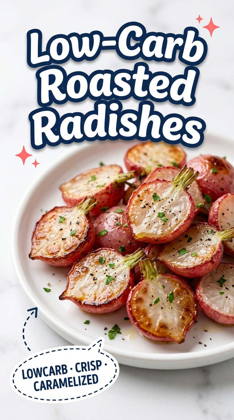 low carb roasted radishes