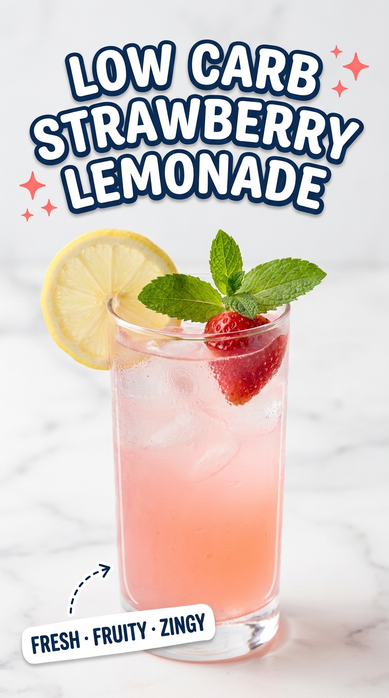 low carb strawberry lemonade