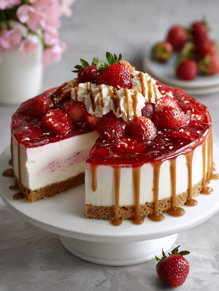No Bake Strawberry Cheesecake Recipe
