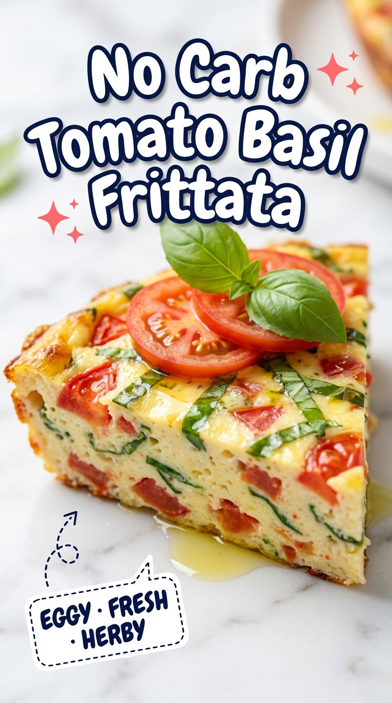 no carb tomato basil frittata