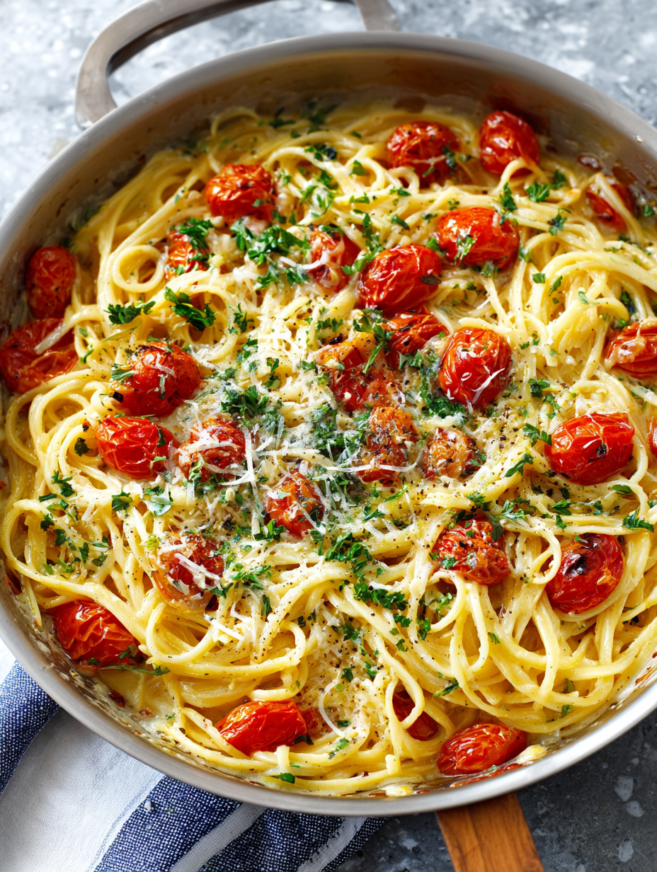 One Pot Creamy Garlic Pasta