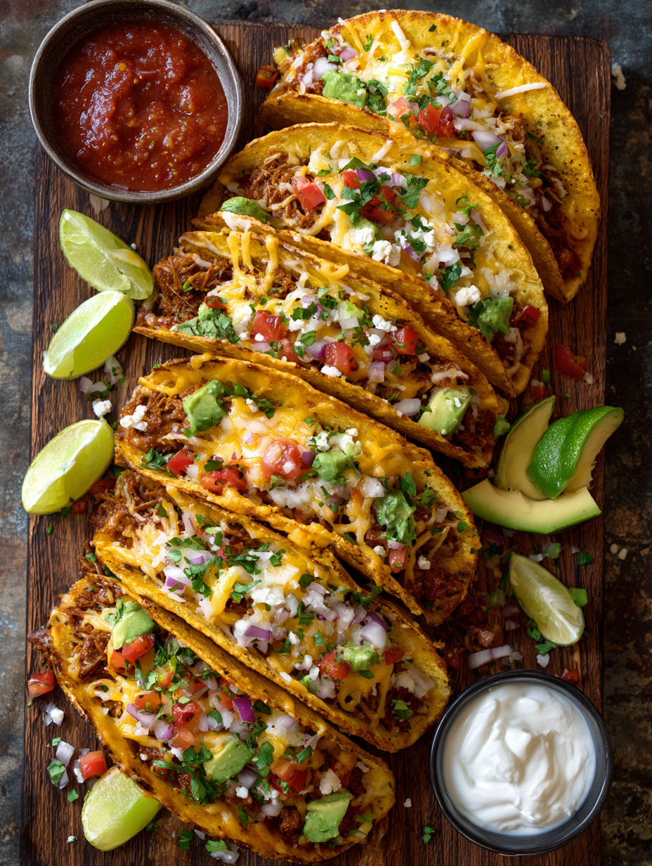 Oven-Baked Cheesy Tacos