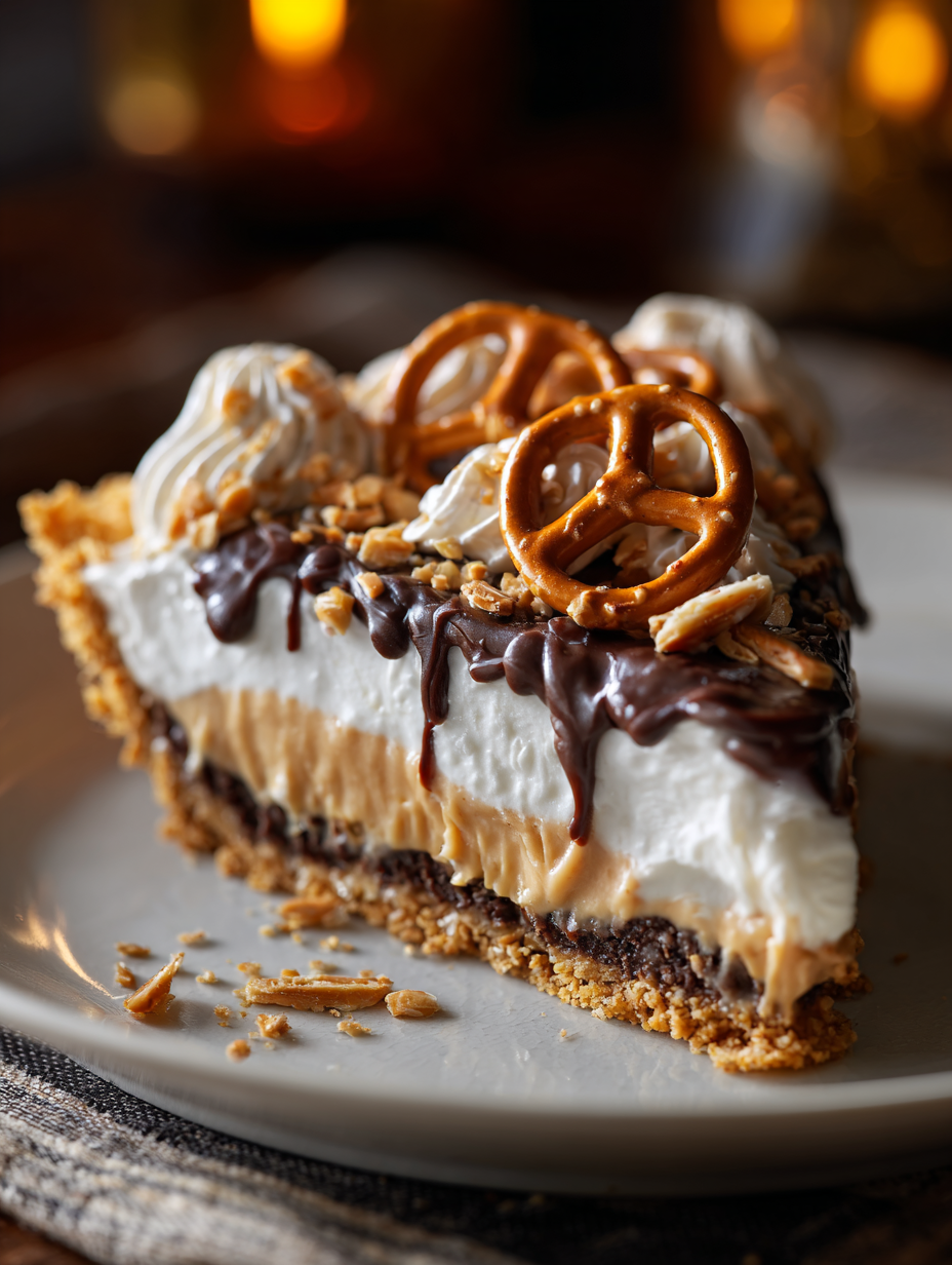 Peanut Butter Pretzel Pie Recipe