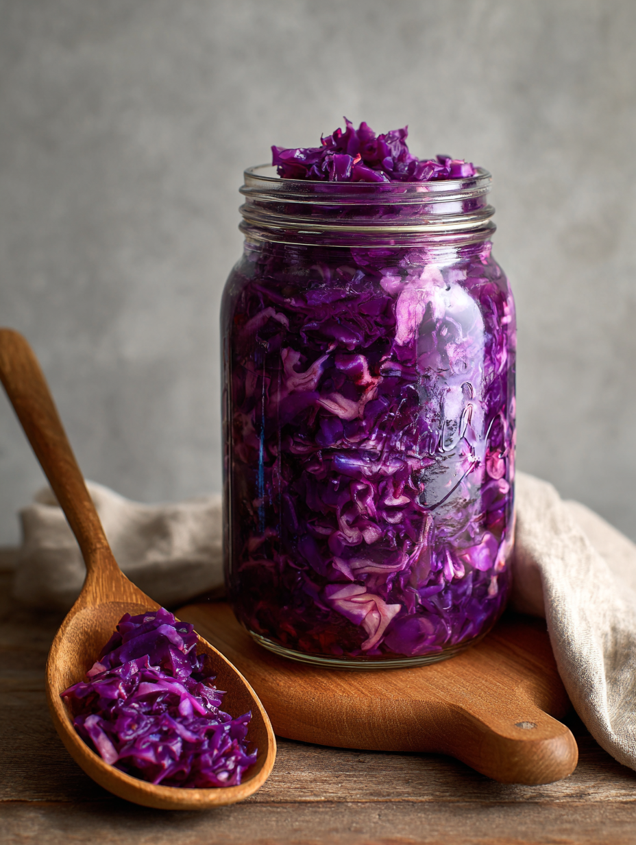 Red Cabbage Sauerkraut