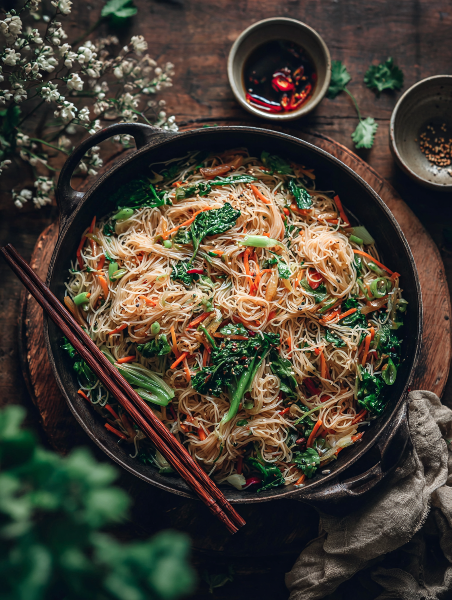 Rice Noodle Stir-Fry