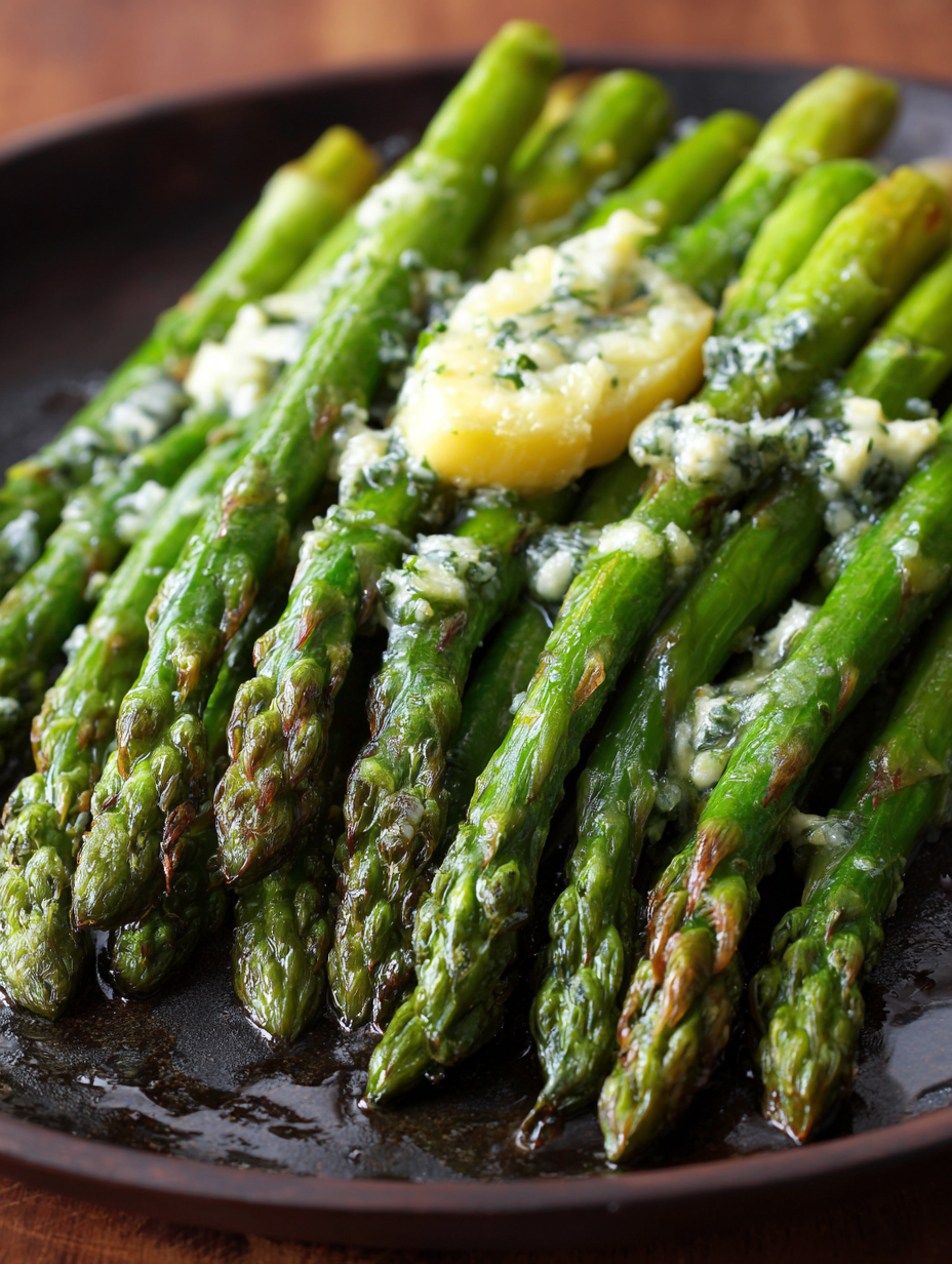 Roasted Asparagus With Garlic Butter Recipe