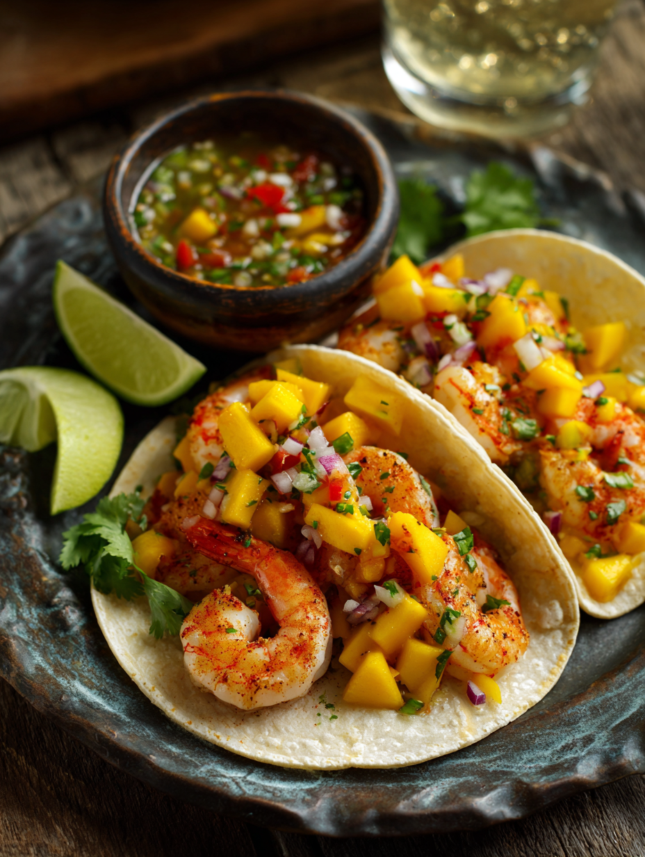 Shrimp Tacos With Mango Salsa Recipe