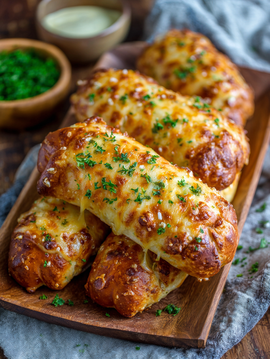 Soft Baked Cheesy Pretzel Dogs