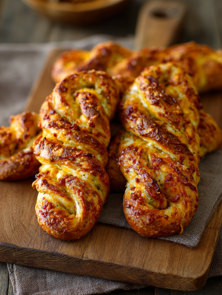 Spicy Jalapeno Cheddar Pretzel Twists Recipe