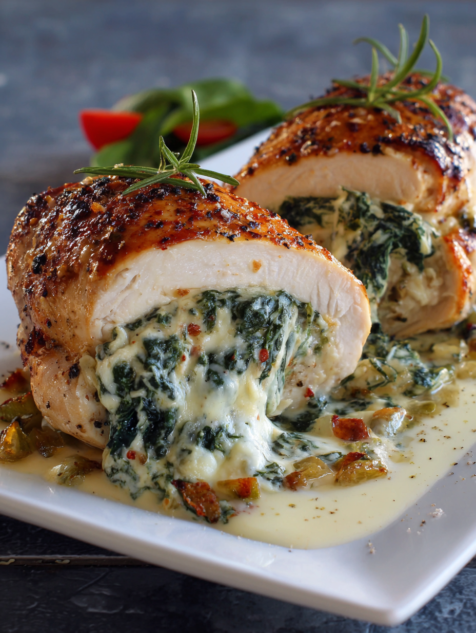 Spinach Stuffed Chicken Breast Recipe