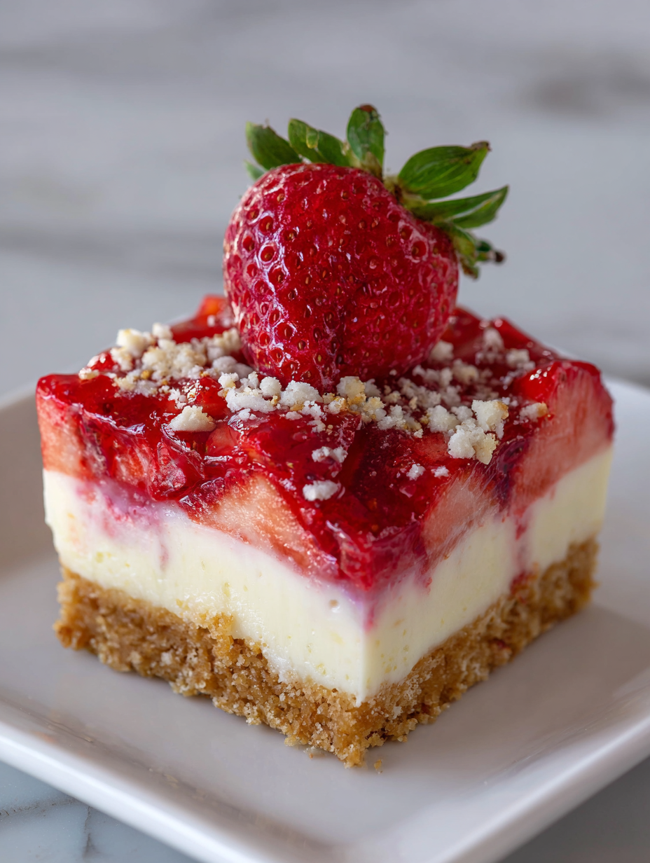 Strawberry Cheesecake Bars Recipe